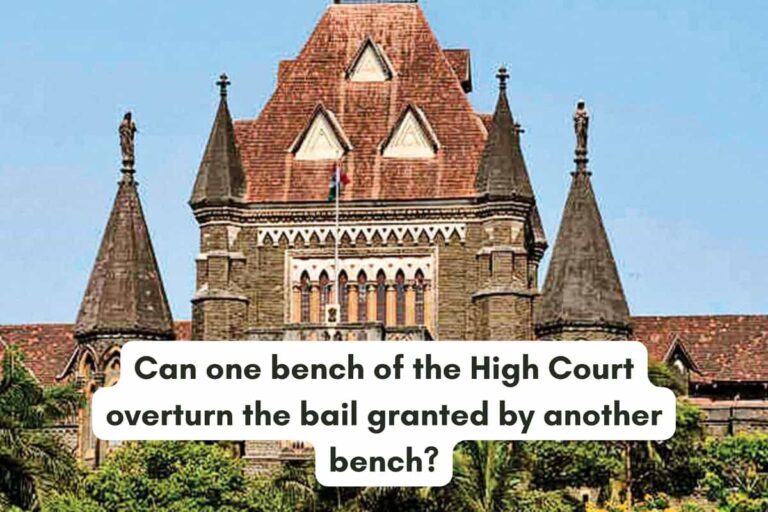Can one bench of the High Court overturn the bail granted by another bench?