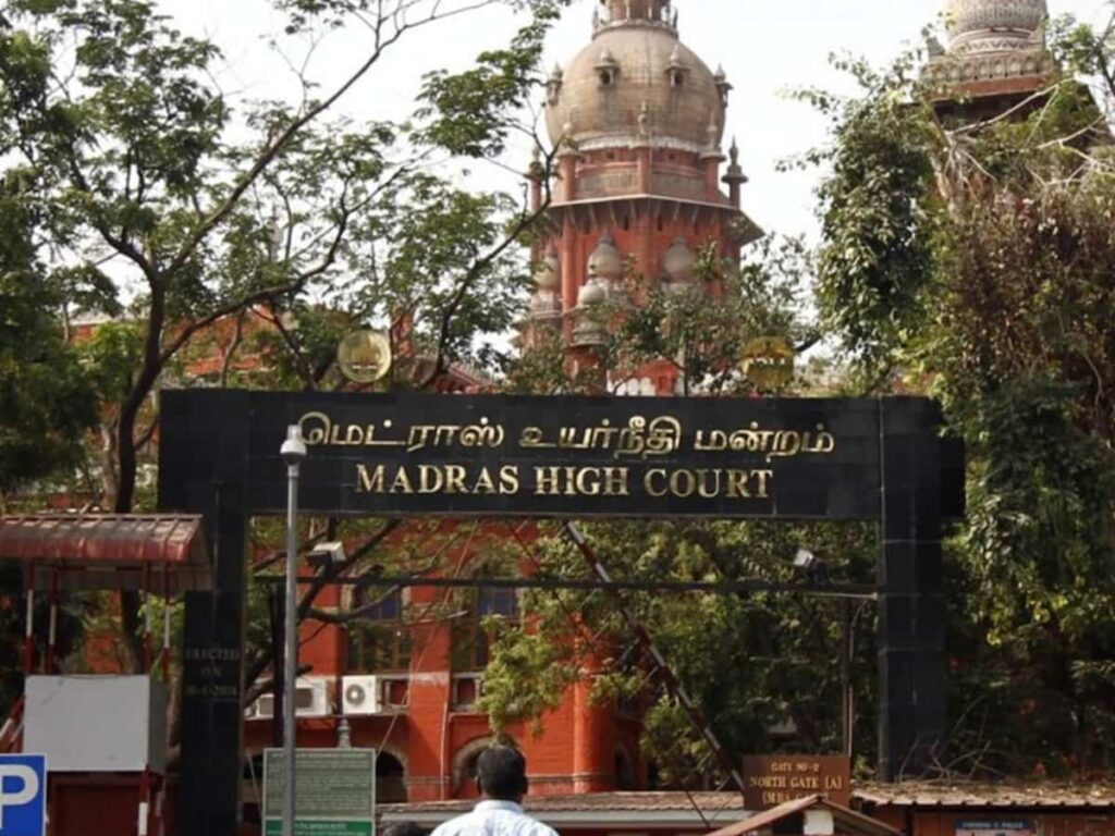 Madras High Court's Display Board