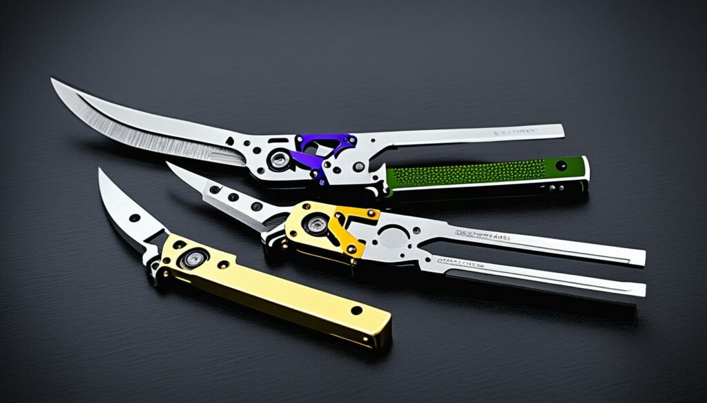 Butterfly Knife Pivot Types