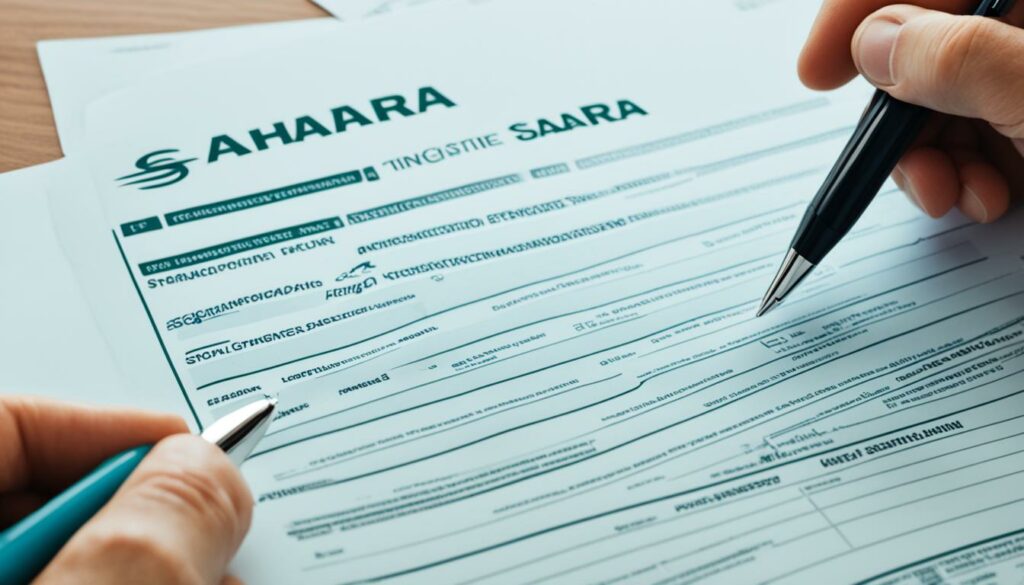 Sahara refund application process