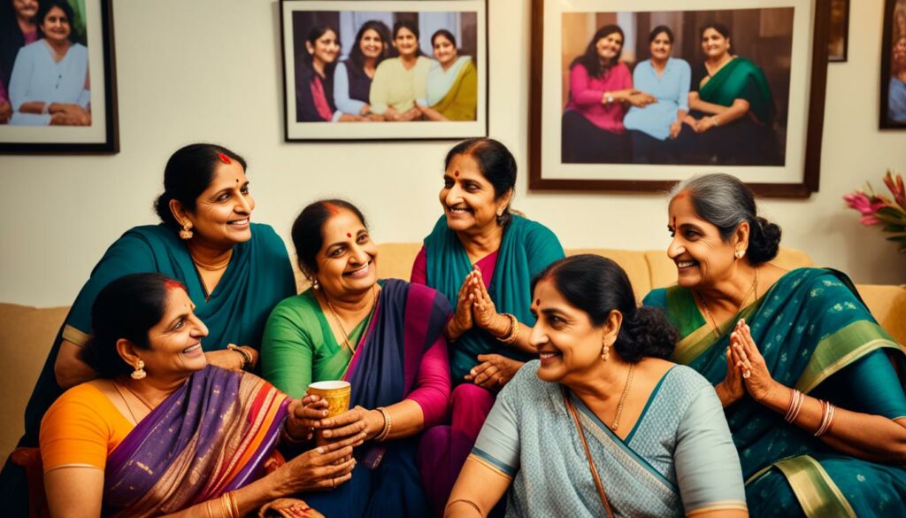 family support for telugu divorced aunties