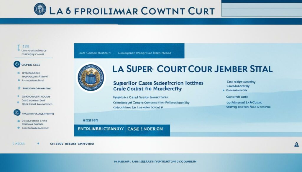 los angeles county superior court case search