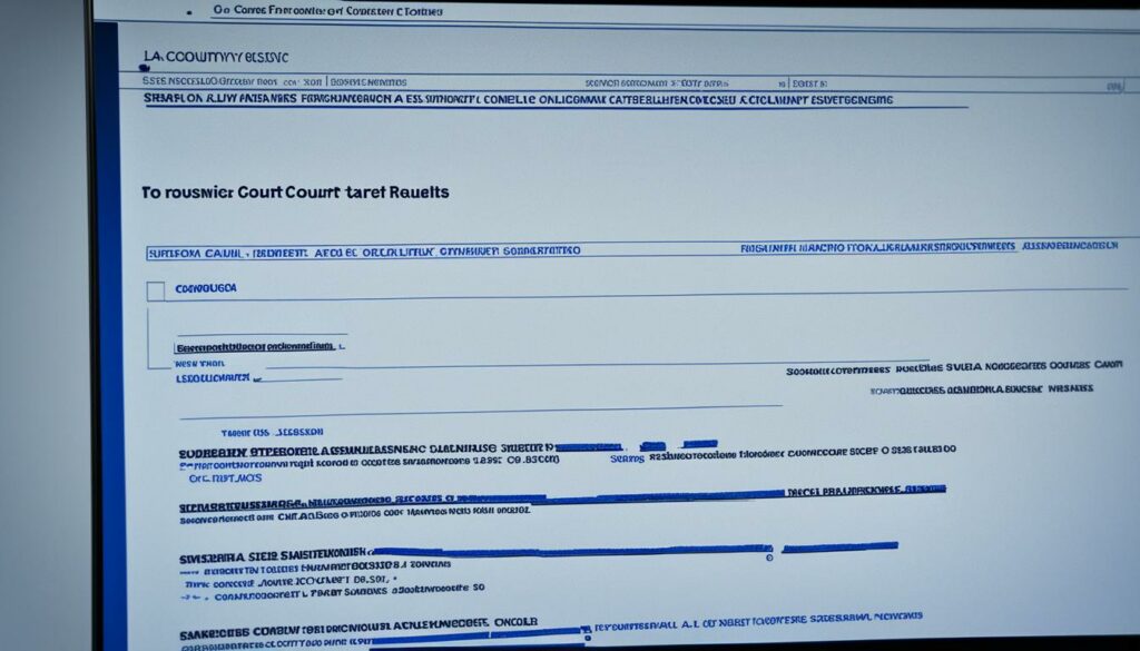 online court case information