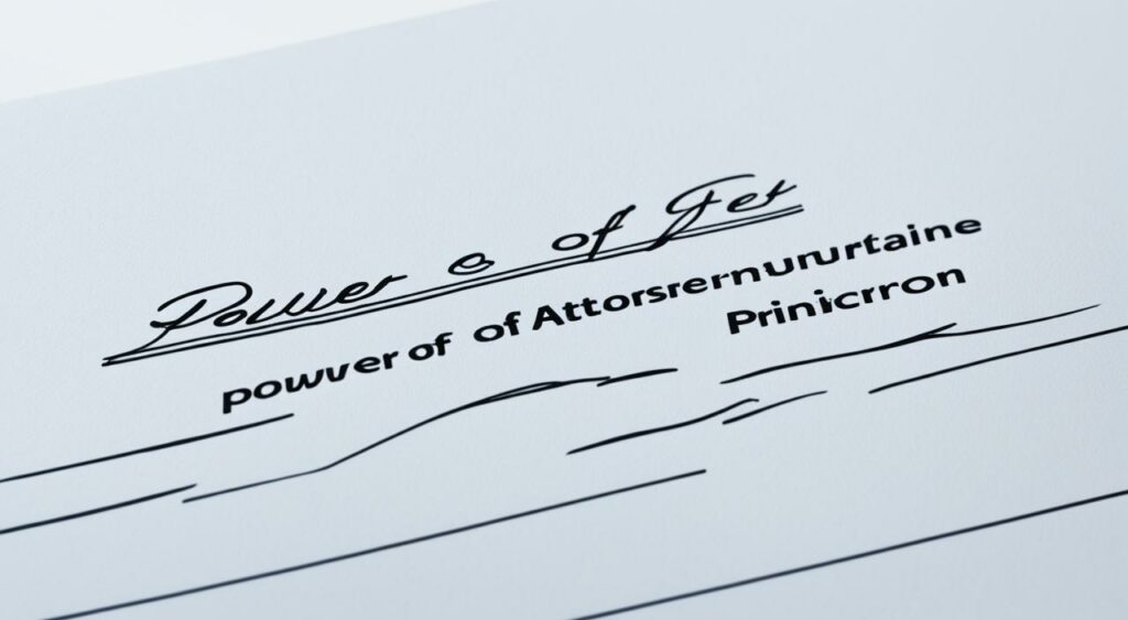 power of attorney document