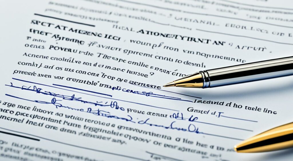 power of attorney document