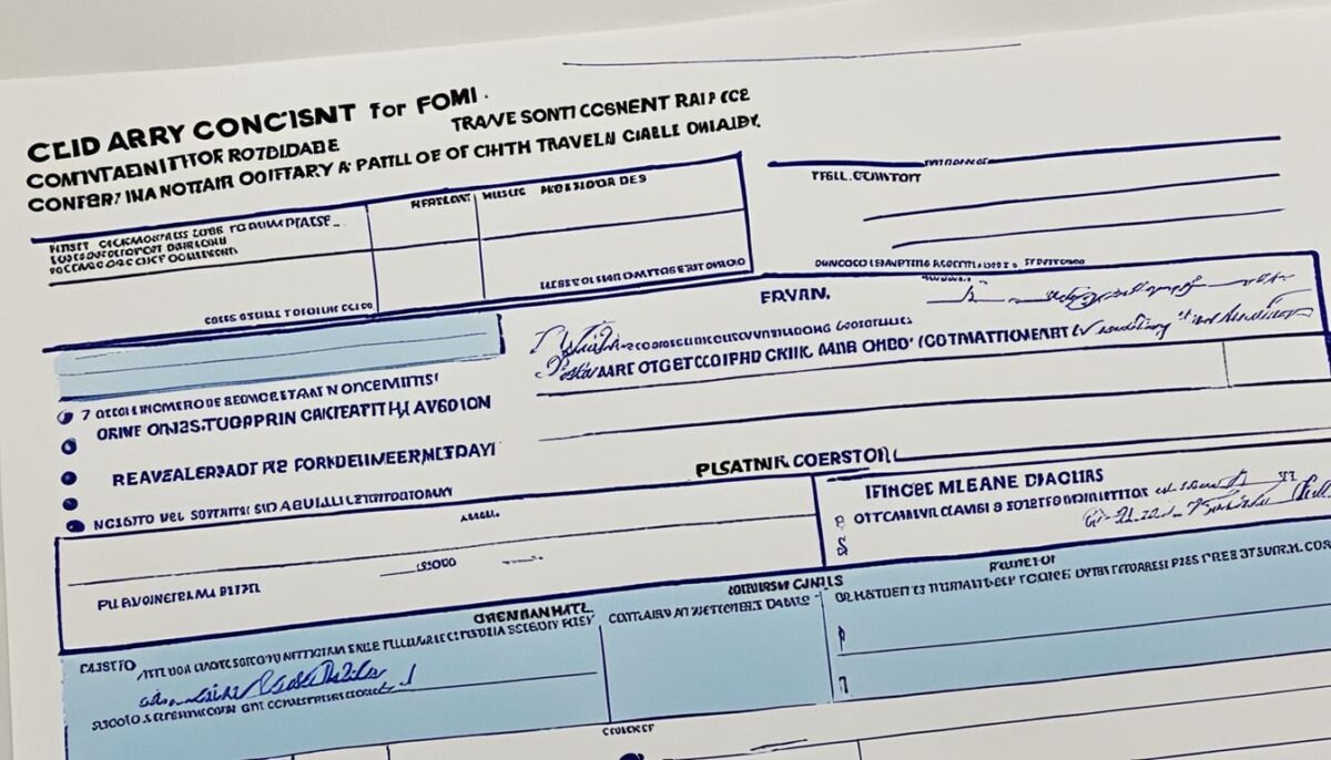 notarized child travel consent form