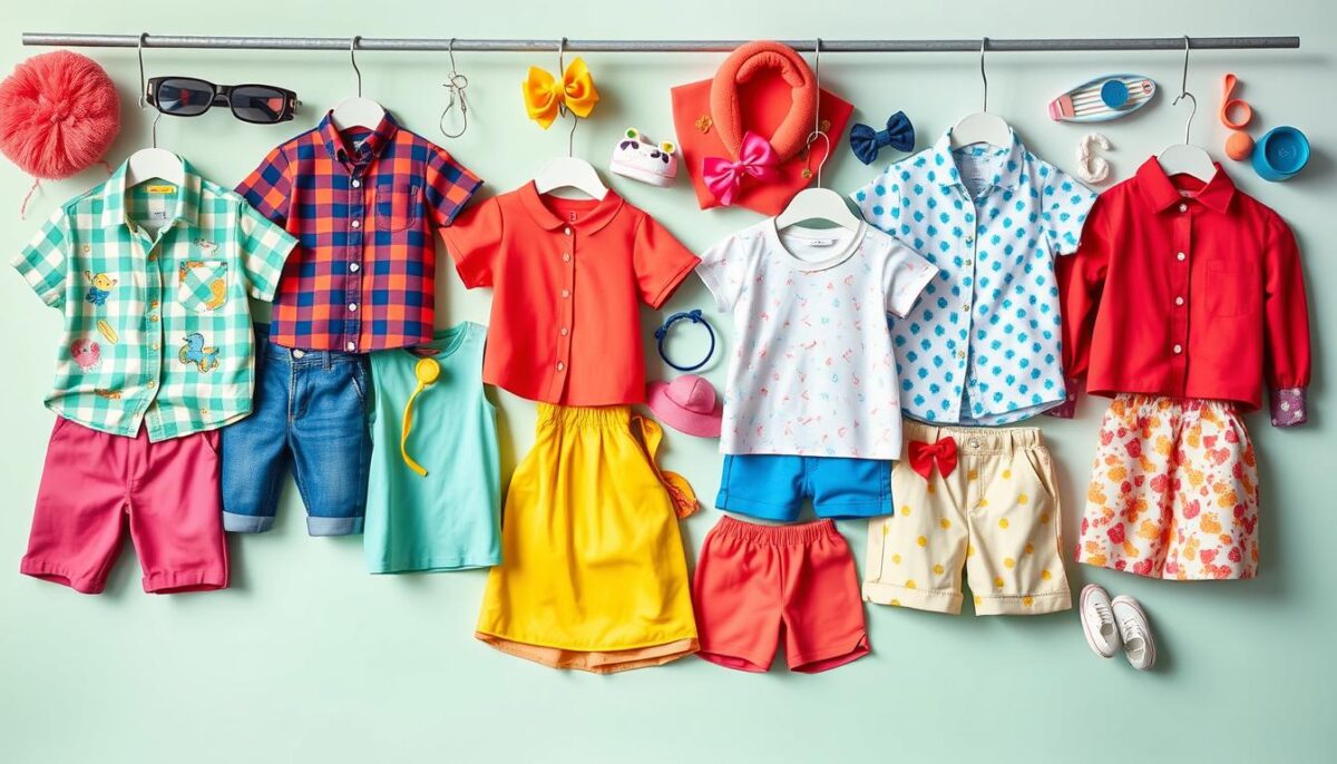 Colorful kids clothes