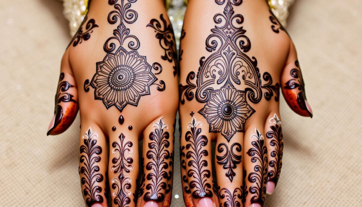 Heavy Arabic mehndi designs