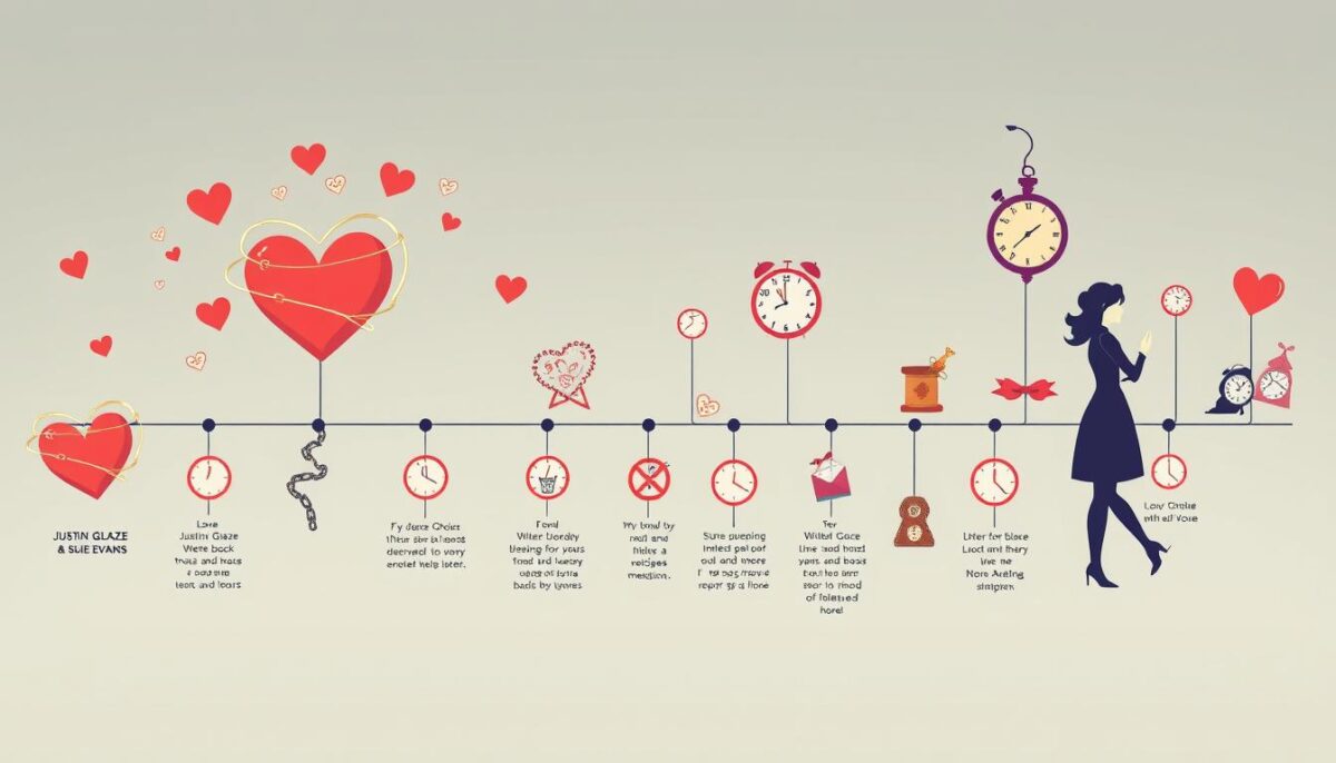 Justin Glaze and Susie Evans timeline