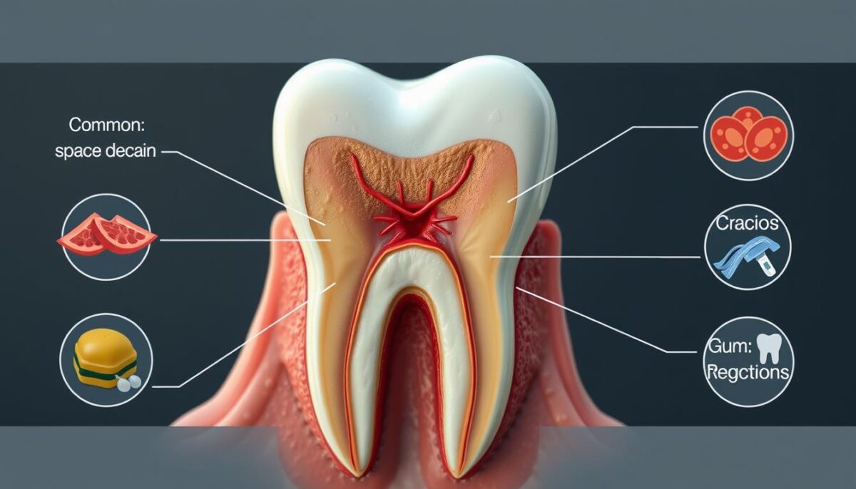 causes of exposed nerves in teeth