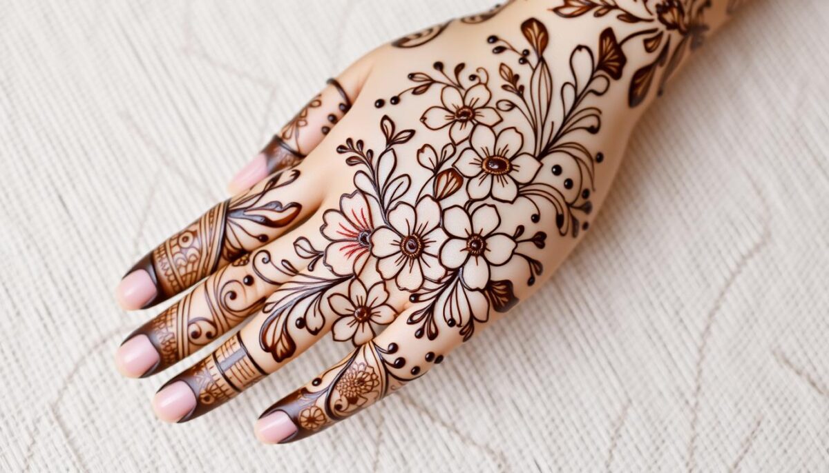 floral mehndi