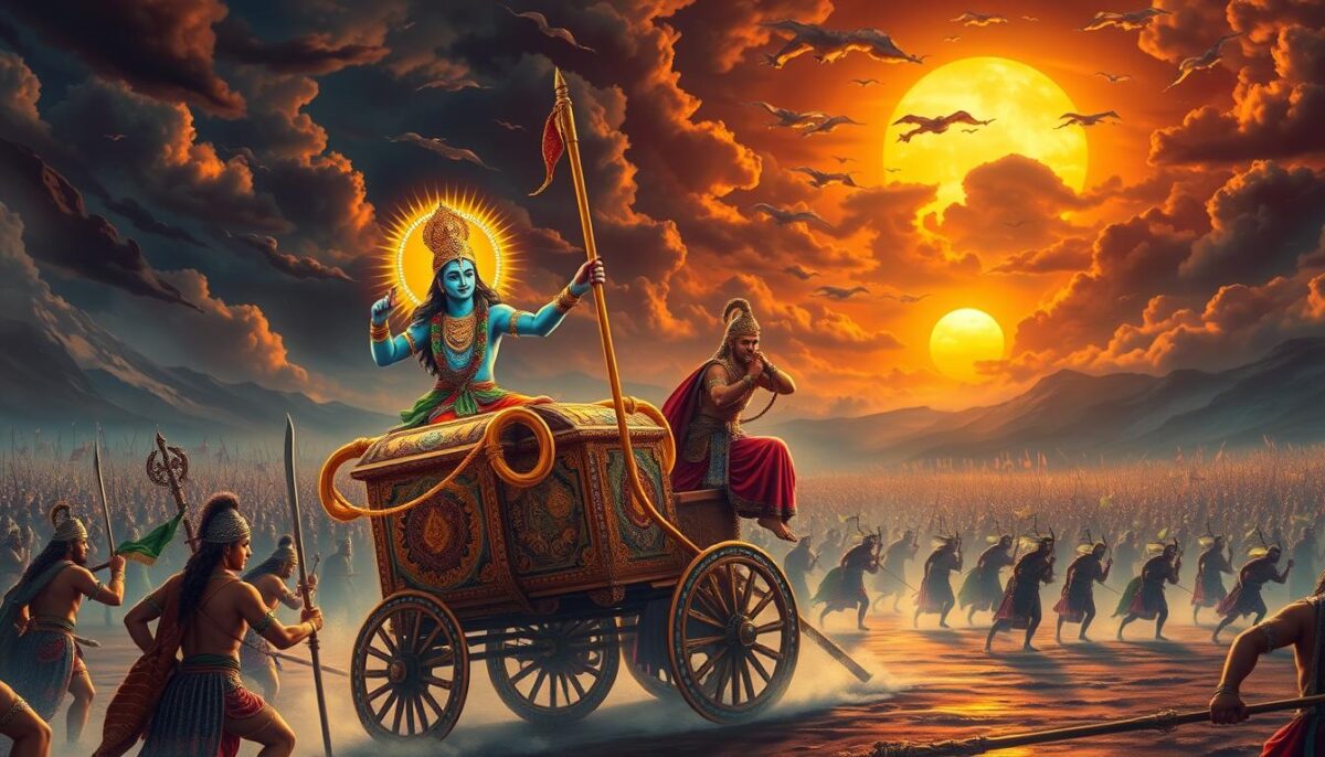 role of krishna in kurukshetra war