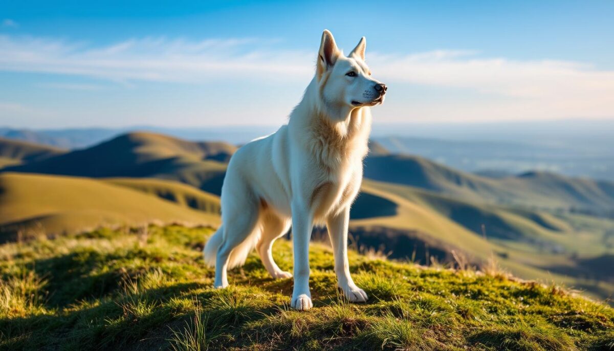 white German shepherd loyalty