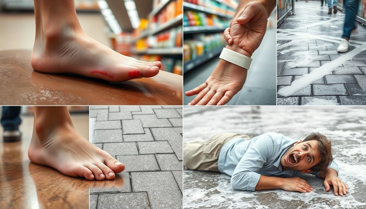 Common slip and fall injuries